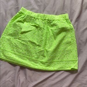 J Crew hot green skirt